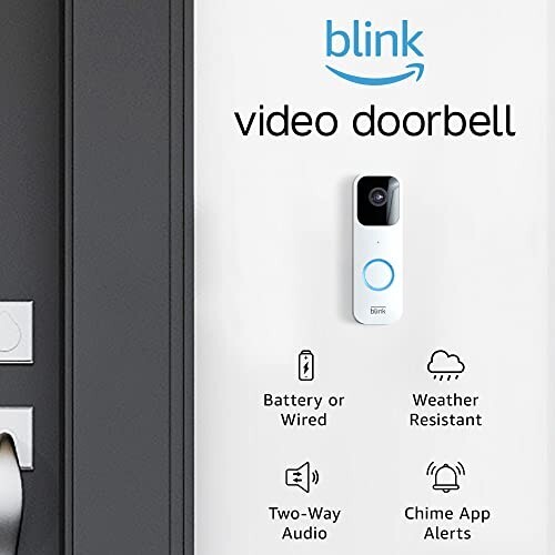 Blink Video Doorbell + Sync Module 2 | Two-way audio, HD video, motion and chime - Picture 2 of 2