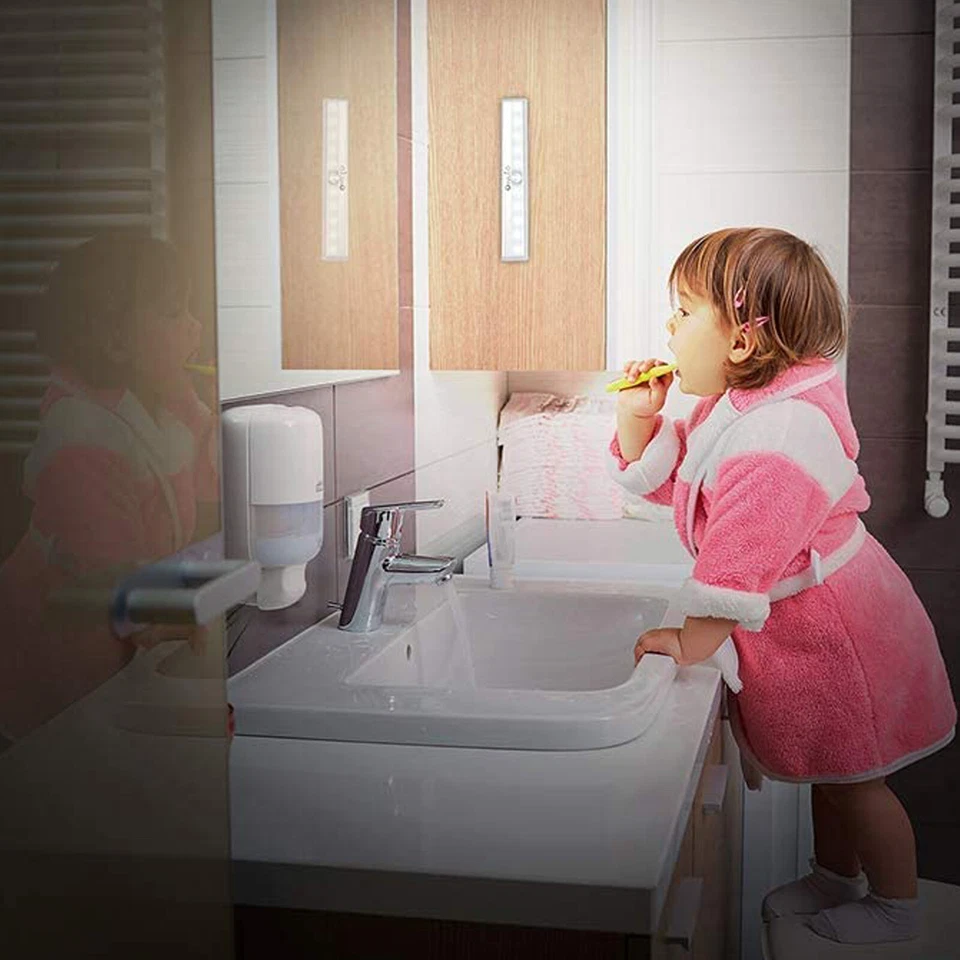 LED Motion Sensor Lights 10 LED Closet Battery Operated Night Lights Wardrobe  - Image 4 of 4