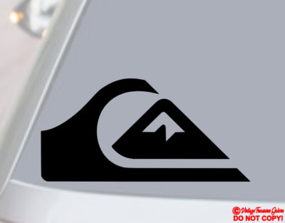 QUICKSILVER Vinyl Decal Sticker Car Rear Window Bumper SURFING WAVE LOGO SYMBOL