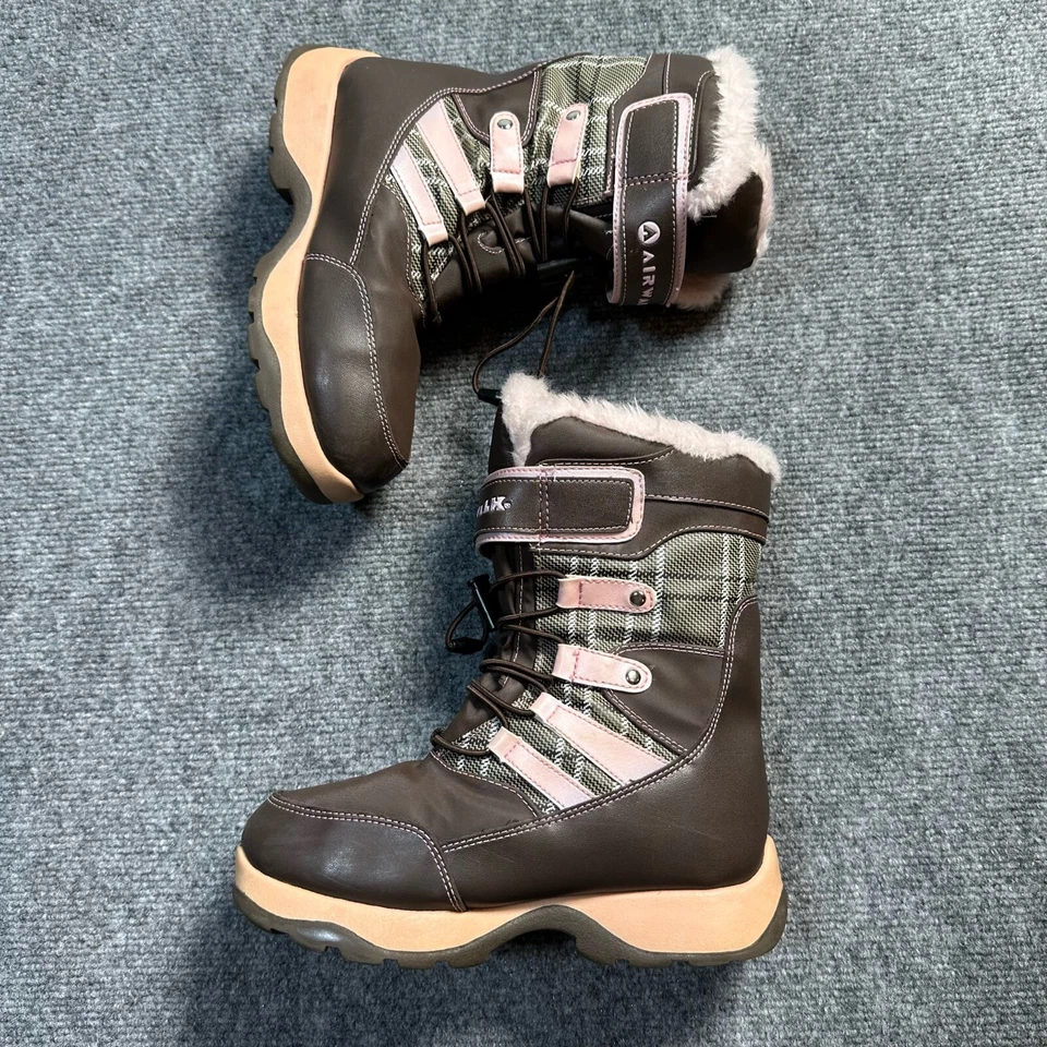 AIRWALK Zapatos Juveniles 2 Rosa Chocolate Imitación Piel Forrada Nieve Lluvia Botas Impermeables Foto 2 de 4