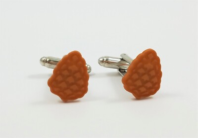 Pinecone Cufflinks--Wedding Groomsmen Nature Forest Woods Tree Treehugger
