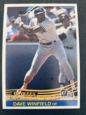1984 Donruss Baseball Dave Winfield New York Yankees Card #51 Hall of Famer