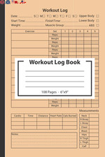 Workout Log Book: Gym Tracker Journal / Fitness Planner Notebook paperback book