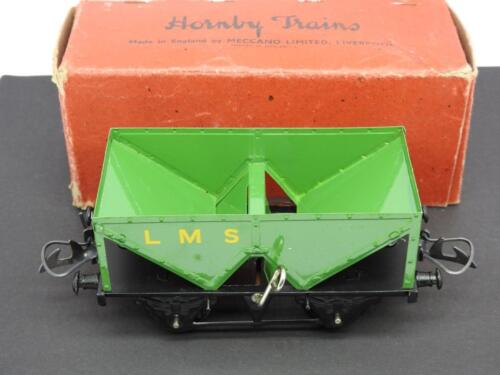 HORNBY TRAINS VINTAGE 1948-9 O GAUGE VN MINT BOXED TINPLATE L.M.S. HOPPER WAGON