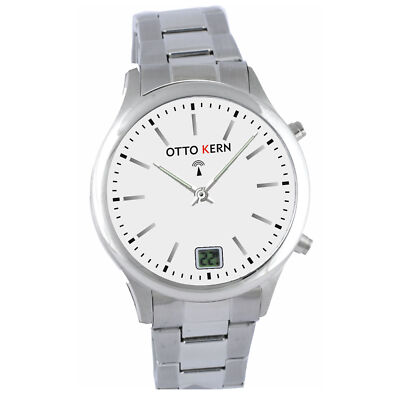 Otto Kern Funkarmbanduhr japanisches Quarzuhrwerk Funkuhr 41 mm