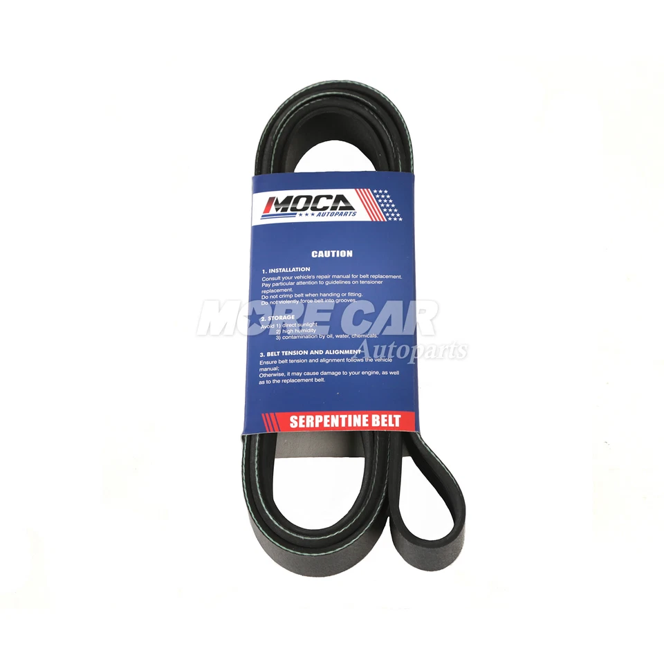 Accessory Drive Belt for 91-11 Honda Civic 1.8L 91-92 Lincoln Town Car Mercury - Image 3 of 4