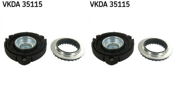2 X SKF FederbeinstüTzlager Vorne FüR Skoda Fabia I II Roomster VW FOX Polo-image
