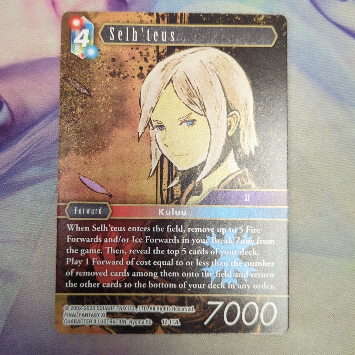FFTCG セルテウス フルアートプレミアム 12-112L ① Final Fantasy TCG Opus XII Crystal Awakening Selh'teus 12-112L | eBay