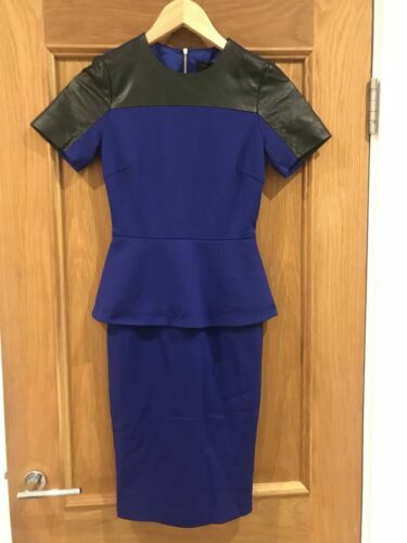 ted baker blue leather dress LABASA