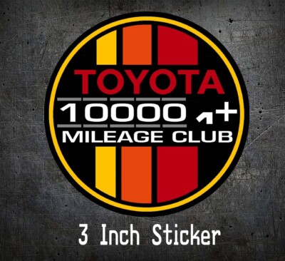 Toyota Decal 100k High Miles Club SR5 4X4 4Runner TRD Tundra Fj Cruiser Tacoma