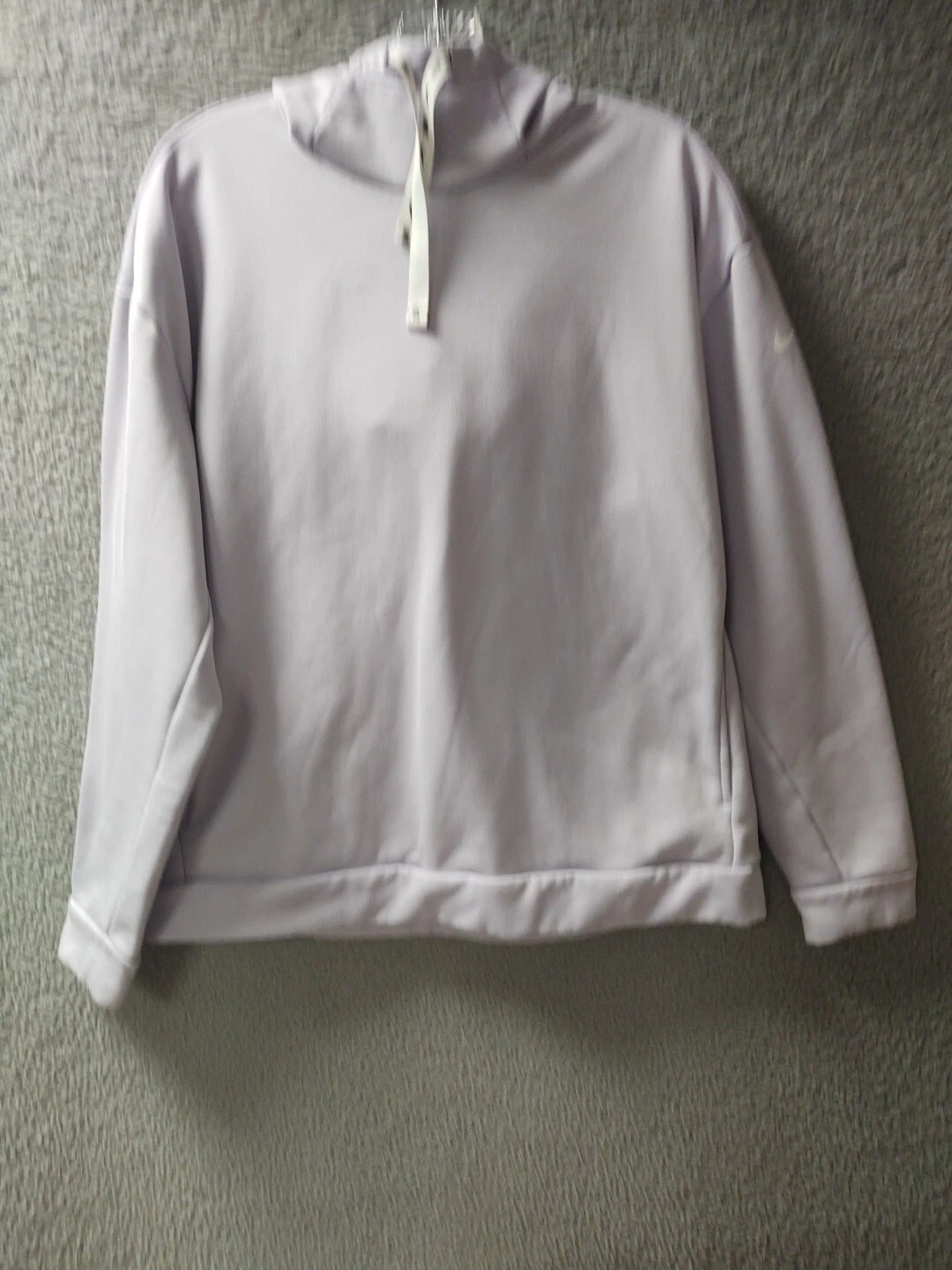 Nike Hoodie Sweatshirt Womens Medium Purple Pullover Swoosh Logo Long Sleeve
