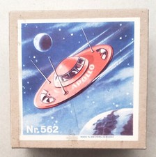 Rare Vintage Western Germany Apollo Tin Spaceship Nr. 562 Friction Toy 1997