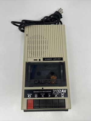 Vintage Califone Portable Cassette Player Recorder -Tested Fast Ship