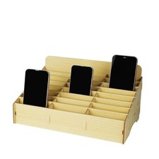 Grid Cell Phone Organizes Storage Box for Office School Classroom 24