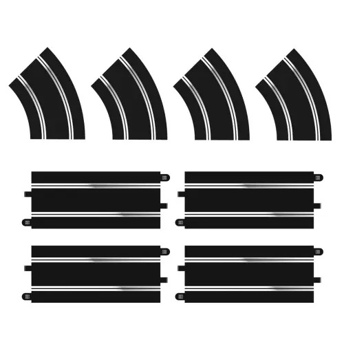 Scalextric C8198 pack d'extension de piste droite standard et courbe R2
