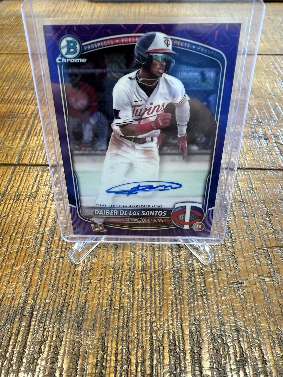 2025 Bowman Chrome Prospect Mega Box Autographs Daiber de Los Santos BMA-DD /199