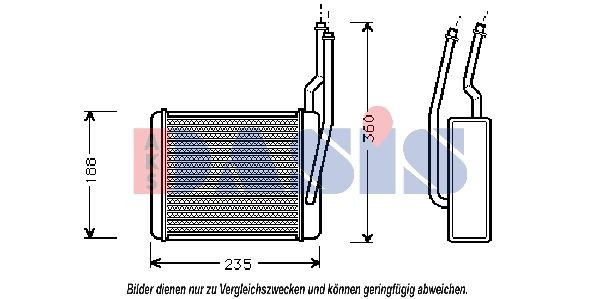 Aks Dasis WäRmetauscher, Innenraumheizung 096003N FüR Ford-image