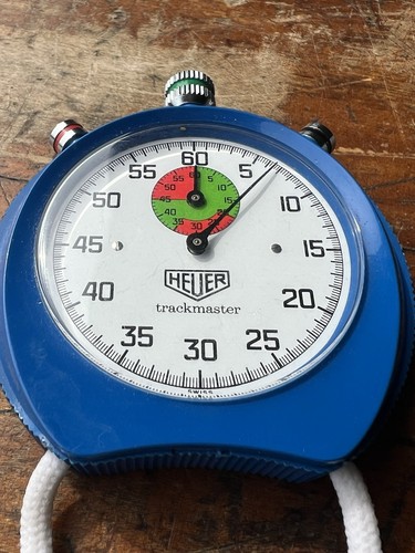 vintage Tag HEUER Trackmaster Stopwatch Swiss Made Analog Mechanical Works!