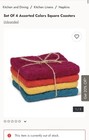 NEW Fair Trade Set 4 x Sheep Wool Felt Nepalese Handmade Coaster Squares — photo 2