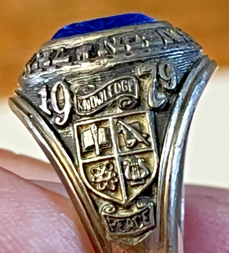 Vintage JOSTENS Sterling Silver Class Ring A.L. Johnson HS Class of 1979 - Picture 6 of 10