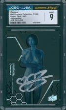 Jen Taylor Signed Card Halo Legacy Cortana Augmented Mint 9 CGC x JSA SLAB