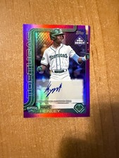 2025 Topps Pro Debut - Kyle Henley - Fuchsia Foil Auto #d 105/199