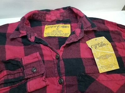 Comfort Outfitters Womens 1X Plaid Flannel Button Up Long Sleeve Shirt NWT