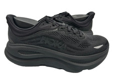 Hoka Women's Bondi 9 Lace Up Athletic Running Shoes Black Size:8 70M
