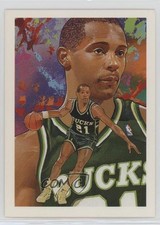 1990-91 NBA Hoops Art Card Team Checklist Alvin Robertson #369 a9t