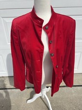 Women's Covington Size 10, Red Velvet Blazer
