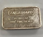 Engelhard 10 Troy Ounce 999+ Fine Silver Bar C175651 L24844