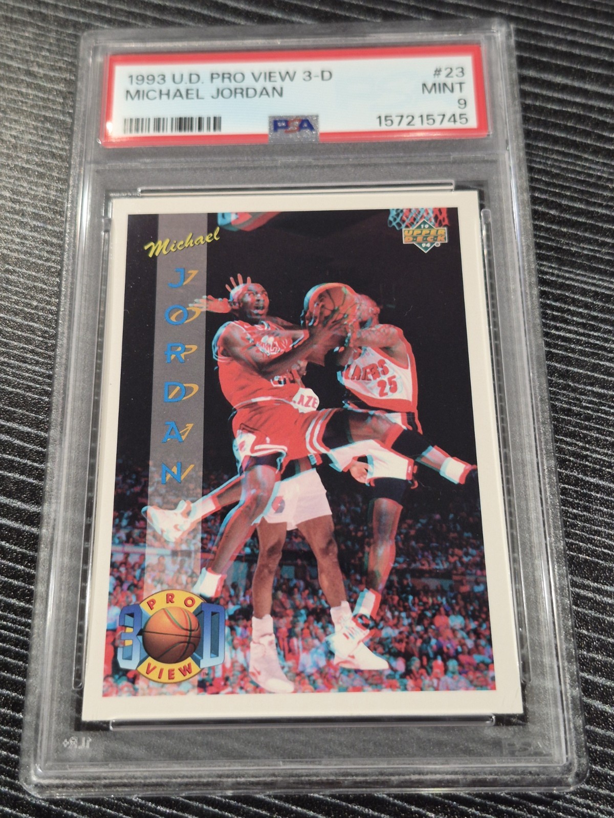 Michael Jordan PSA 9 MINT 1993-94 Upper Deck Pro View 3D #23 Chicago Bulls