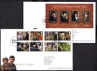 GB - 2023 Blackadder Set and MS on 2 x First Day Cover