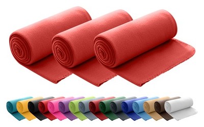 3er Set Fleecedecken 130x160 Wohn- & Kuscheldecke Tagesdecke grau grün rot uvm.