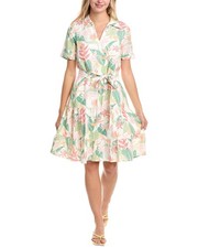 Tori Richard Takes 2 To Mango Devon Linen-Blend Shirtdress Women's White S