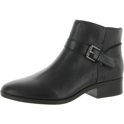 Naturalizer Womens Ronan Black Zipper Booties Shoes 9 Medium (B,M) BHFO 0217