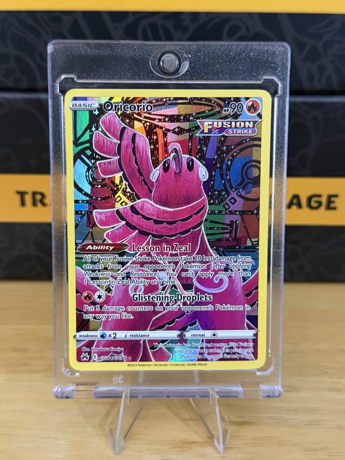 Pokemon TCG Oricorio GG04/GG70 Crown Zenith Galarian Gallery Holo Full Art
