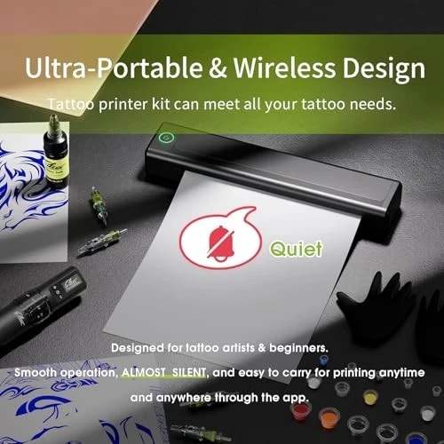 Tattoo Stencil Printer Kit - Complete Starter Set for Beginners, 20 Needles, 160 - product detail image 3