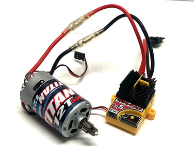 トラクサス　ESC XL5 12T モーター2個　セット　1個新品 Traxxas XL-5 Yellow ESC Speed Control TITAN 12 Brushed Motor
