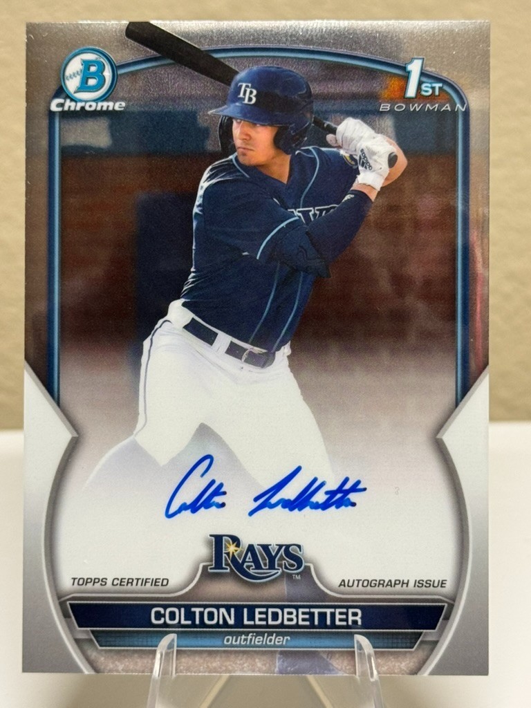 2023 Bowman Draft - Chrome Prospect Auto Colton Ledbetter #CDA-CL Cardinals Rays