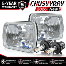 2x 5x7 7x6inch Square Headlight For Toyota Pickup 82-1995 Tacoma 4Runner 84-1991