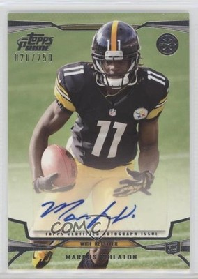2013 Topps Prime Auto 20/250 Markus Wheaton #106 Rookie Auto RC 7eo