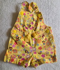 Vintage Nick Jr Dora The Explorer Shortalls Overalls 12m