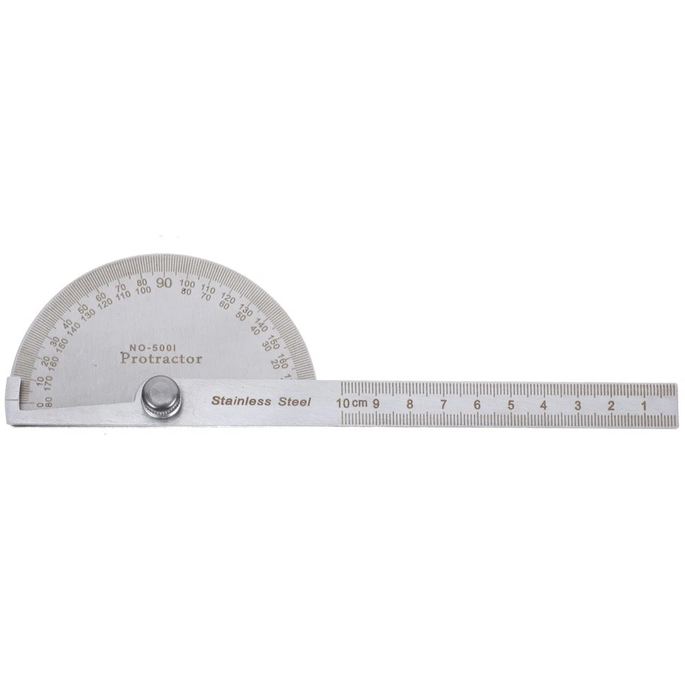 100 Mm Angle Gauge Tool Multi Ruler Measurement Machinist Protractor Finder - Image 2 of 4