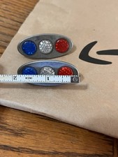 Old License Plate Bolt Reflectors Buco Bates Harely Rat Rod Mc Old License Plate Bolt Reflectors Buco Bates Harely Rat Rod Mc