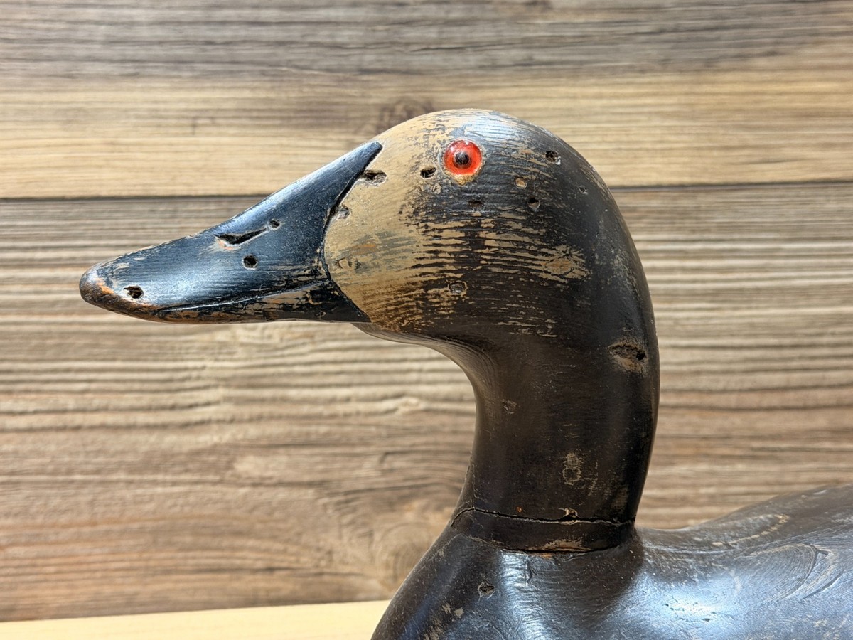 Midy Fowler Decoys カンバスバック ヘン 木製デコイ Antique Vintage Wood Duck Decoy **MASON** Canvasback Hen