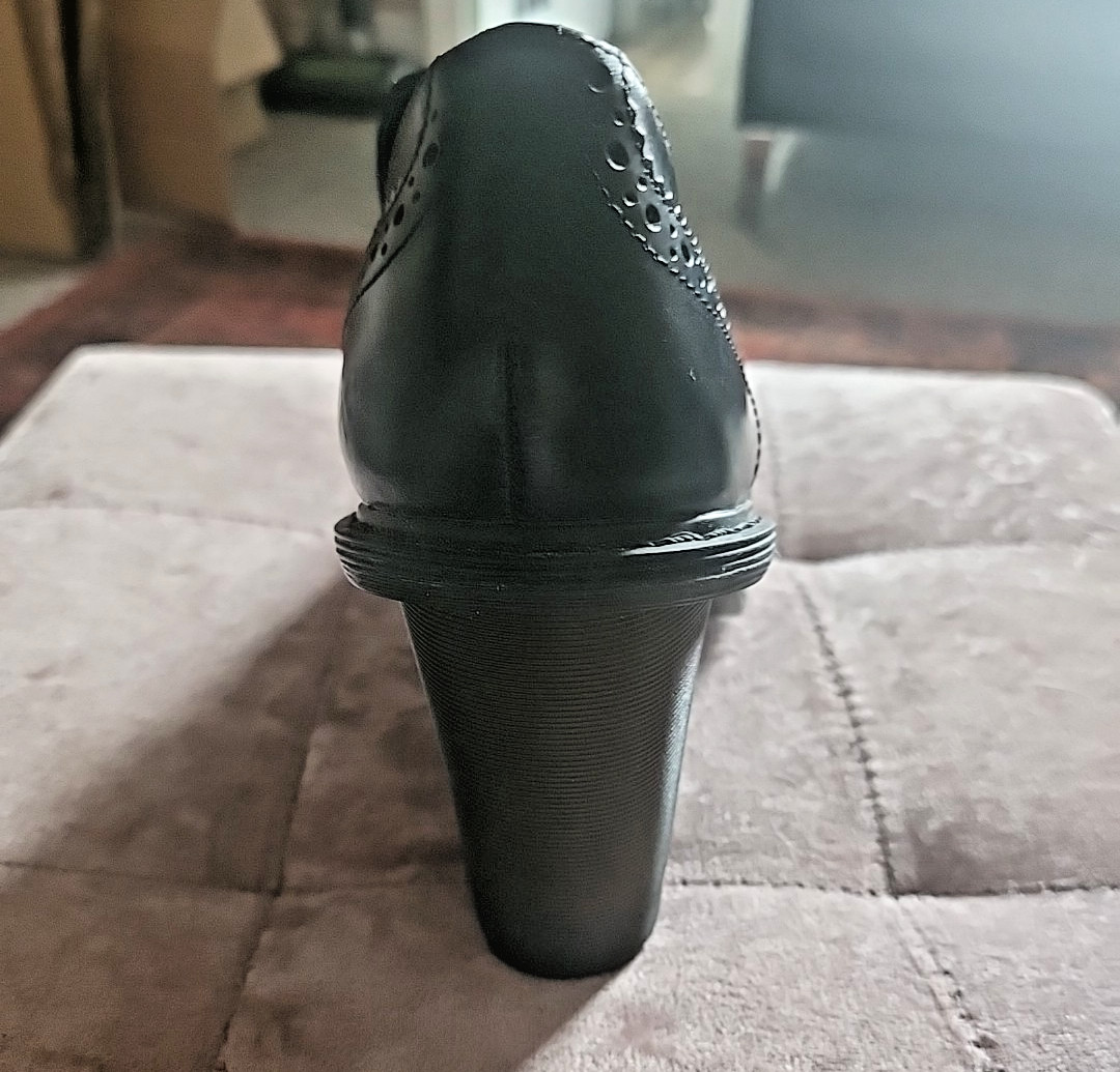 Dr Martens Jessyca Black Leather Heeled Brogues UK4 - Worn Once image 6