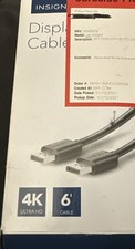 Insignia DisplayPort Cable 6inch 4K Ultra HD Black NS-PDD1019