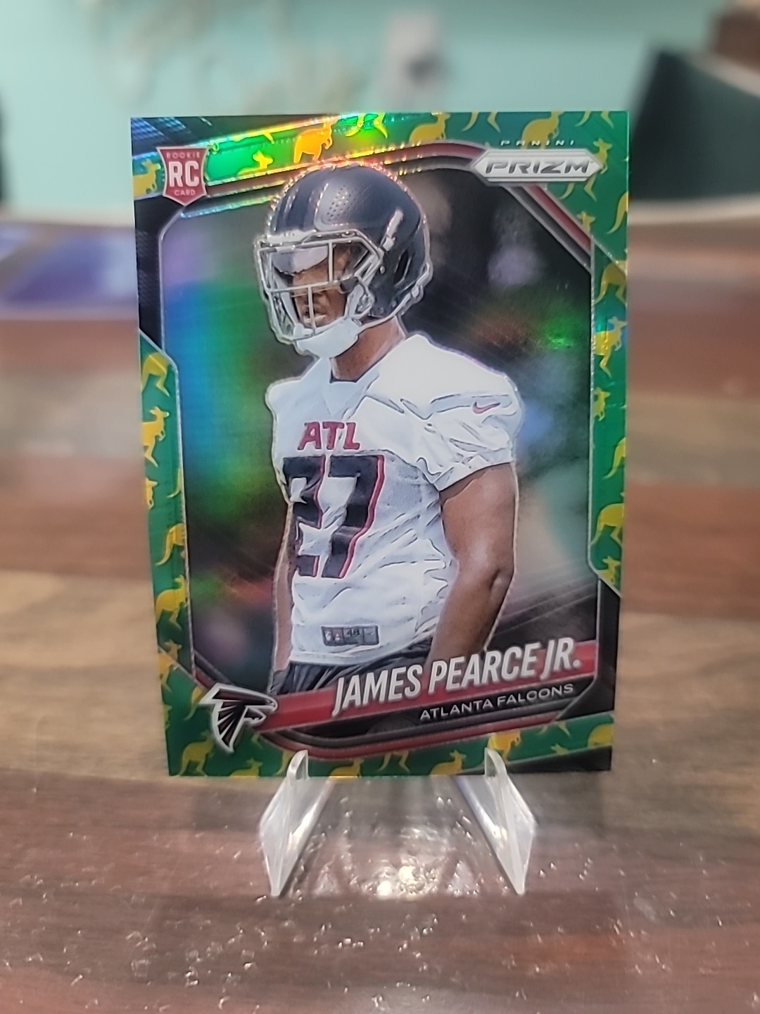 2025 Panini Prizm - James Pearce Jr. #364 Kangaroo Prizm #'d /61 (RC, SSP)