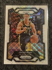 Panini 2023-24 Prizm White Wave Prizm Isaiah Wong #154 Pacers RC /38